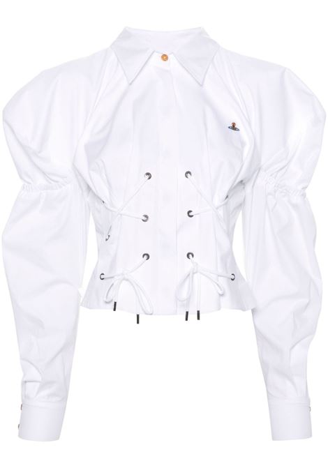 Camicia con ricamo in bianco - donna VIVIENNE WESTWOOD | 1501005LW009QA401